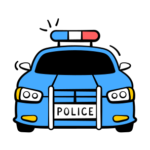Police, Car, Law, Enforcement, Emergency icon