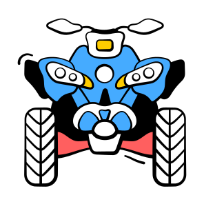 Quad Bike, Atv, Off Road, Transport, Travel icon