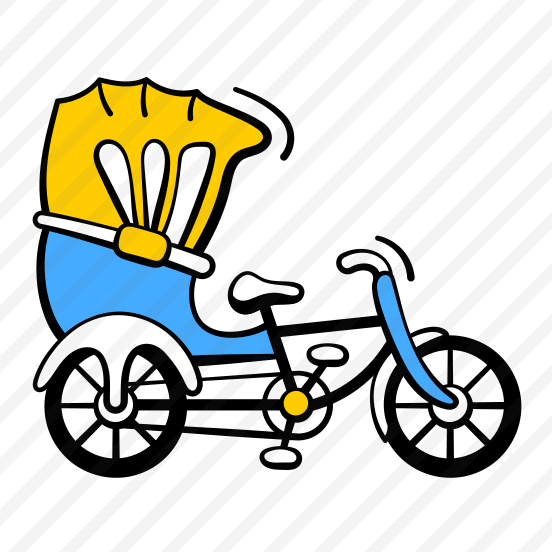 Rickshaw, Trishaw, Cycle, Tuk Tuk, Traditional preview