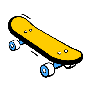 Skateboard, Longboard, Skating, Ride, Transport icon