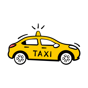 Taxi, Cab, Car, Transport, Travel icon