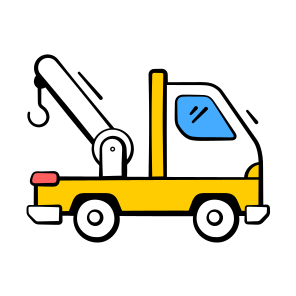 Tow, Truck, Recovery, Vehicle, Flatbed icon
