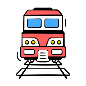 Train, Railway, Transport, Public, Passenger icon