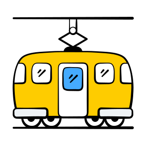 Tram, Metro, Train, Subway, Electric icon