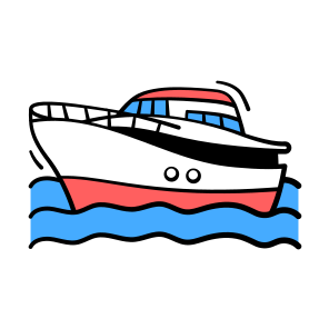 Yacht, Boat, Marine, Travel, Water icon