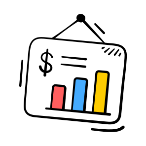 Financial, Chart, Growth, Business, Success, Marketing, Presentation, icon
