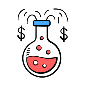 Financial, Experiment, Investment, Profit, Business, Finance, Chemistry, Research, icon