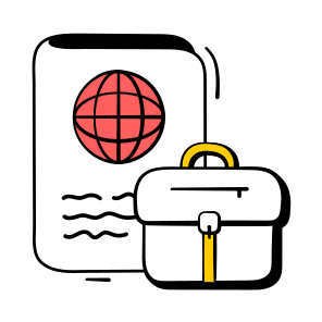 Global, Business, International, Travel, Passport, Briefcase, Economy, icon