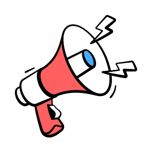 Megaphone, Loudspeaker, Bullhorn, Marketing, Announcement, Advertising, Finance, icon