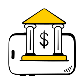 Mobile, Banking, Online, Digital, Finance, Money, Investment, icon