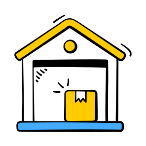 Warehouse, Depository, Godown, Parcel, Package, Storehouse, icon