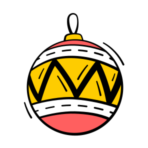 Baubles, Lights, Ornament, Hangings, Decoration icon