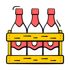 Beverages, Beer, Crate, Drink, Wine icon