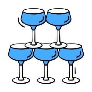 Champagne, Tower, Vodka, Alcohol, Ne icon