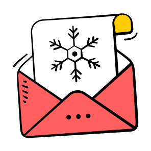 Christmas, New Year, Mail, Email icon