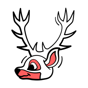 Christmas Reindeer, Stag, Deer, Animal icon