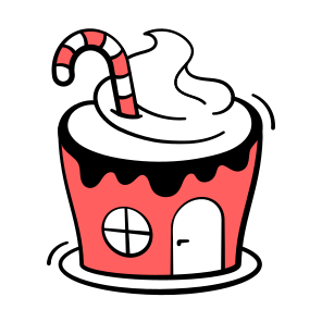 Cupcake, House, Home, New Year icon