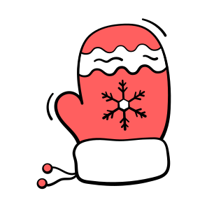 Mitten, Winter, Glove, Christmas, Gauntlets icon