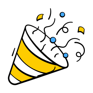 Party, Celebration, Party, Popper, Confetti icon