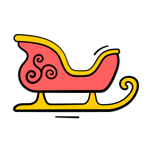 Sleigh, Transport, Conveyance, Vehicle, Ride icon
