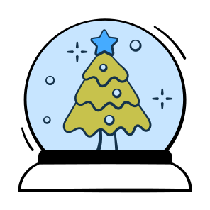 Snow Globe, Decorative, Decoration, Festive icon