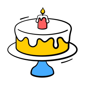 Birthday, Cake, Celebration, Party, Dessert icon
