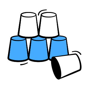 Cup, Stacking, Game, Challenge, Skill icon