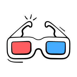 D, Glasses, Eye Glasses, Sun Glasses, Googles icon