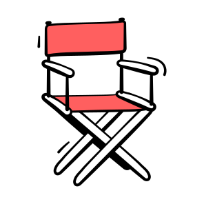 Director, Chair, Furniture, Filmmaking, Movie icon