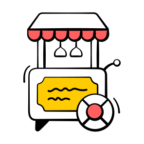 Food, Cart, Stall, Entertainment, Ice Cream icon