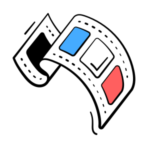 Frame, Ribbon, Video, Movie, Strip icon