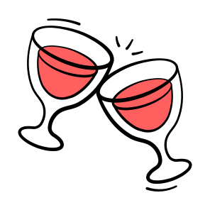 Glass, Wine, Cheers, Drinks, Beer icon