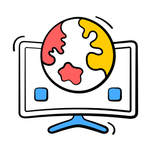 Global, Network, Worldwide, Streaming, Multimedia icon