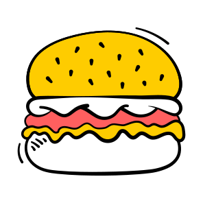 Hamburger, Burger, Fast, Food, Cheeseburger icon