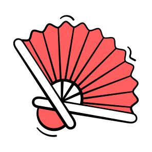 Hand, Fan, Traditional, Cultural, Folding icon