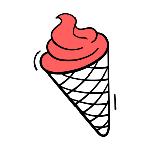 Ice Cream, Cone, Frozen, Sundae, Confectionery icon