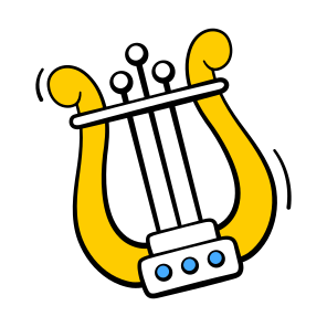 Lyre, Instrument, Musical, Harp, Entertainment icon