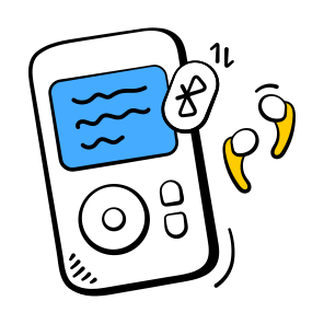 Music, Player, Bluetooth, Technology, Wireless icon