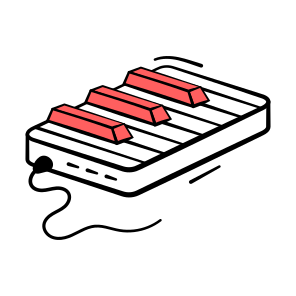 Musical, Keyboard, Music, Piano, Electronics icon