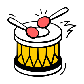 Percussion, Drum, Music, Instrument, Beat icon
