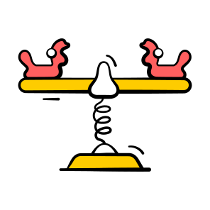 Seesaw, Duck, Entertainment, Balance, Playground icon