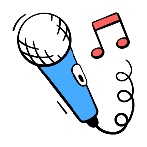 Singing, Mic, Karaoke, Music, Entertainment icon