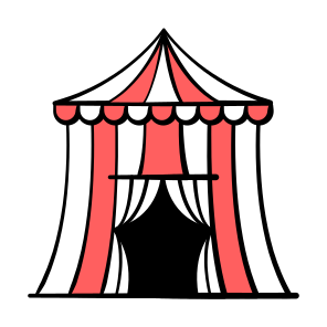 Tent, Circus, Drawing, Shelter, Show icon