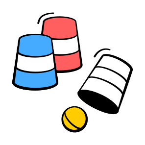 Thimbles, Game, Entertainment, Gambling, Shell icon