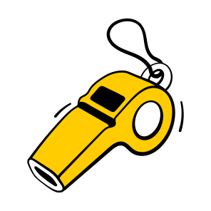 Whistle, Shrill, Blowing, Sports, Instrument icon