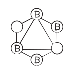 Bitcoin, Network, Btc, Crypto, Cryptocurrency icon