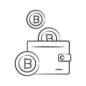 Bitcoin, Wallet, Purse, Crypto, Cryptocurrency icon