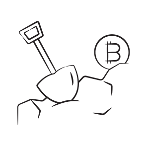 Digging, Mining, Bitcoin, Crypto, Cryptocurrency icon