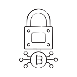 Security, Protection, Bitcoin, Crypto, Cryptocurrency icon