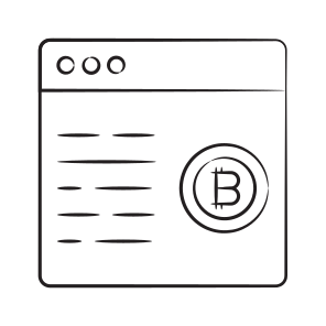 Website, Bitcoin, Crypto, Cryptocurrency, Blockchain icon